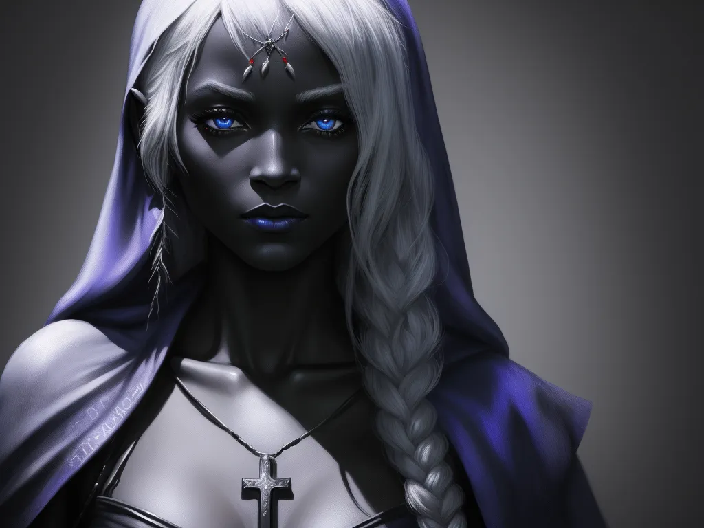 best ai image editor: 1 solo female drow, captured, crucified