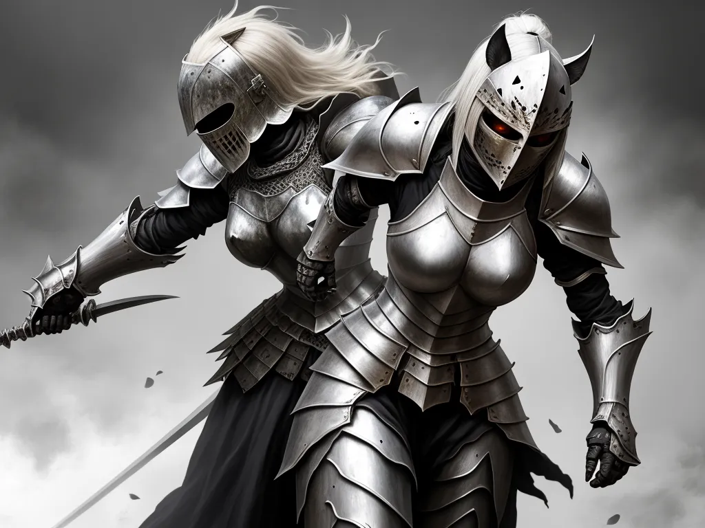 Best Ai Image Editor Haunted Female Knight Armour Battle Big 2249