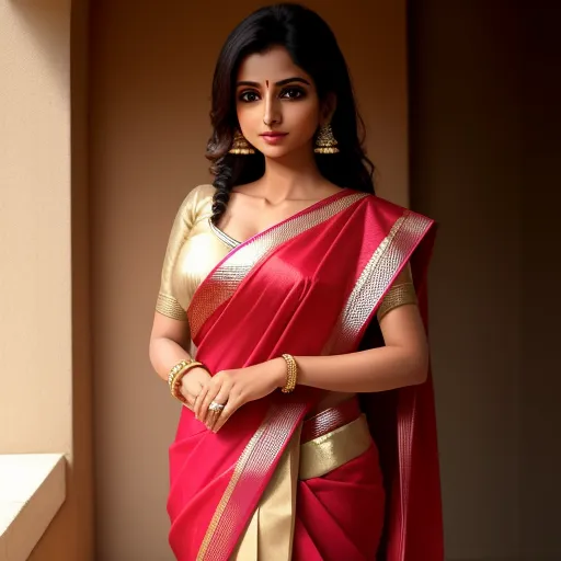 best ai photo: saree, huge