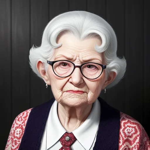 best photo enhancer ai: Granny showing