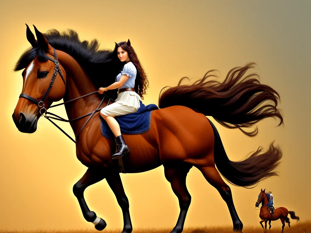 hd photo online Centaur Horse girl, Cute girl half horse body,
