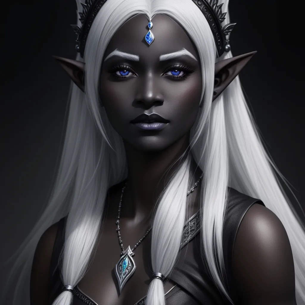 change pictures: a beautiful and fabulous drow elf princess with