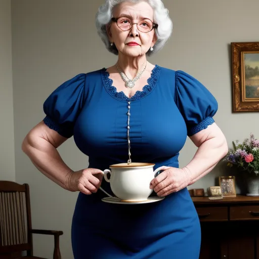 Convert Image Granny Big Showing Her Huge