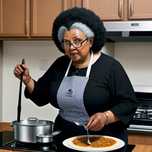 Convert Low Res To High Res Black Granny Cooking