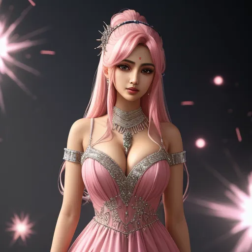 converter picture size anveshi jain, with huge , nice dress, realistic,