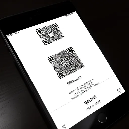 enhance image: qr code, letter s integrated with qr code,
