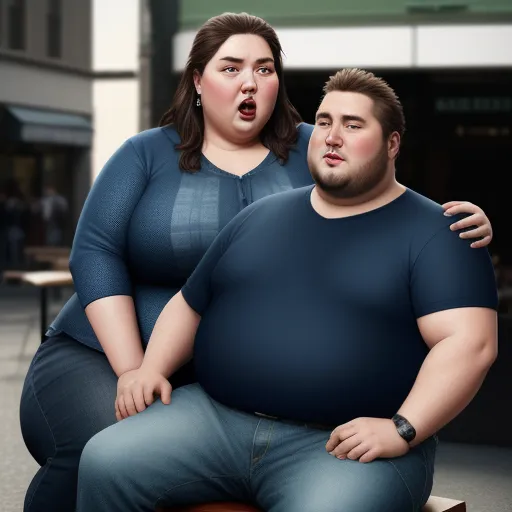 enhance photo: Fat woman sit on man face