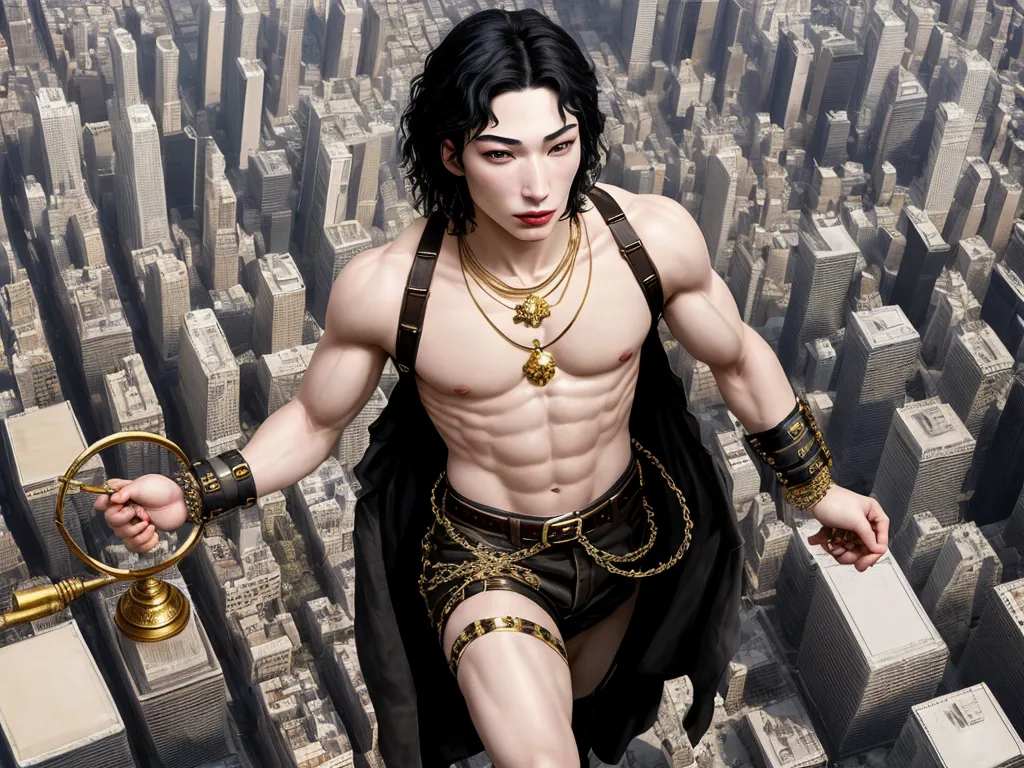 convert low res to high res: Ezra Miller grows into a 10 miles tall giant