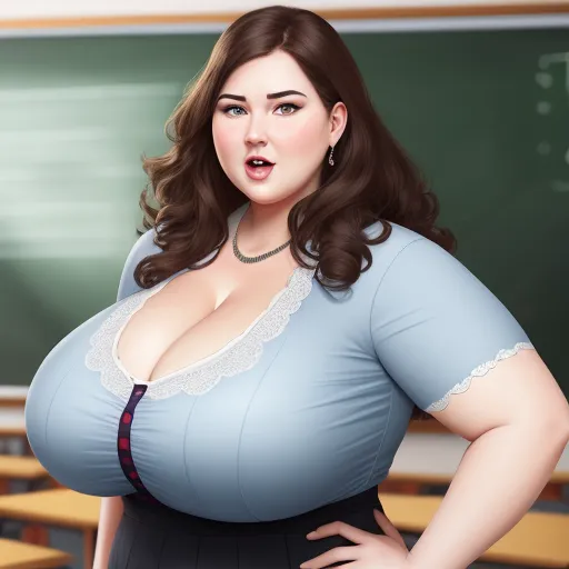 Image To Hd Female Teacher Bbw Big Boobs Huge Heavy Breast