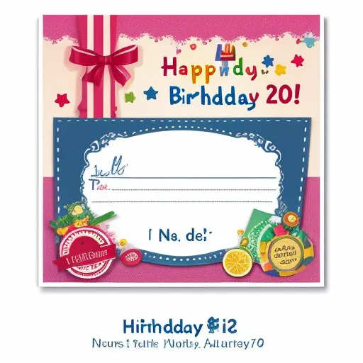 free online upscaler - a birthday card with a ribbon and a bow on it, with a name tag for the birthday card, by Corneille