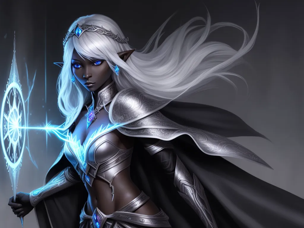 Free Ai Image Generator 1 Solo Female Drow Elf Chronomancer Black Skin   Free Ai Image Generator 1 Solo Female Drow Elf Chronomancer Black Skin Hvvzcu.webp