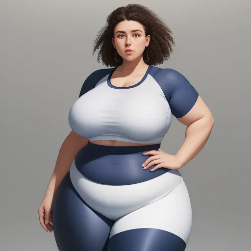 free ai image generator: huge woman with thick thighs and wide hips small