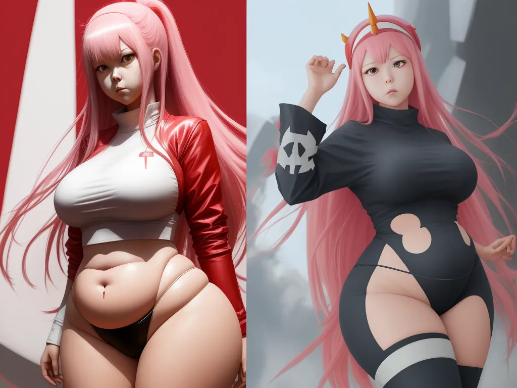 make a picture 4k online - a cartoon picture of a woman with pink hair and a cartoon picture of a woman with pink hair and a cartoon picture of a woman with pink hair, by theCHAMBA