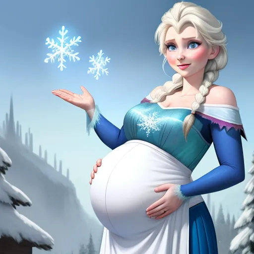 ai hd: Frozen elsa anna pregnant