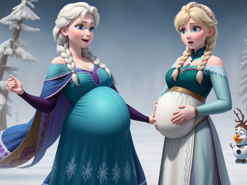 image enhancer frozen movie, pregnant Anna