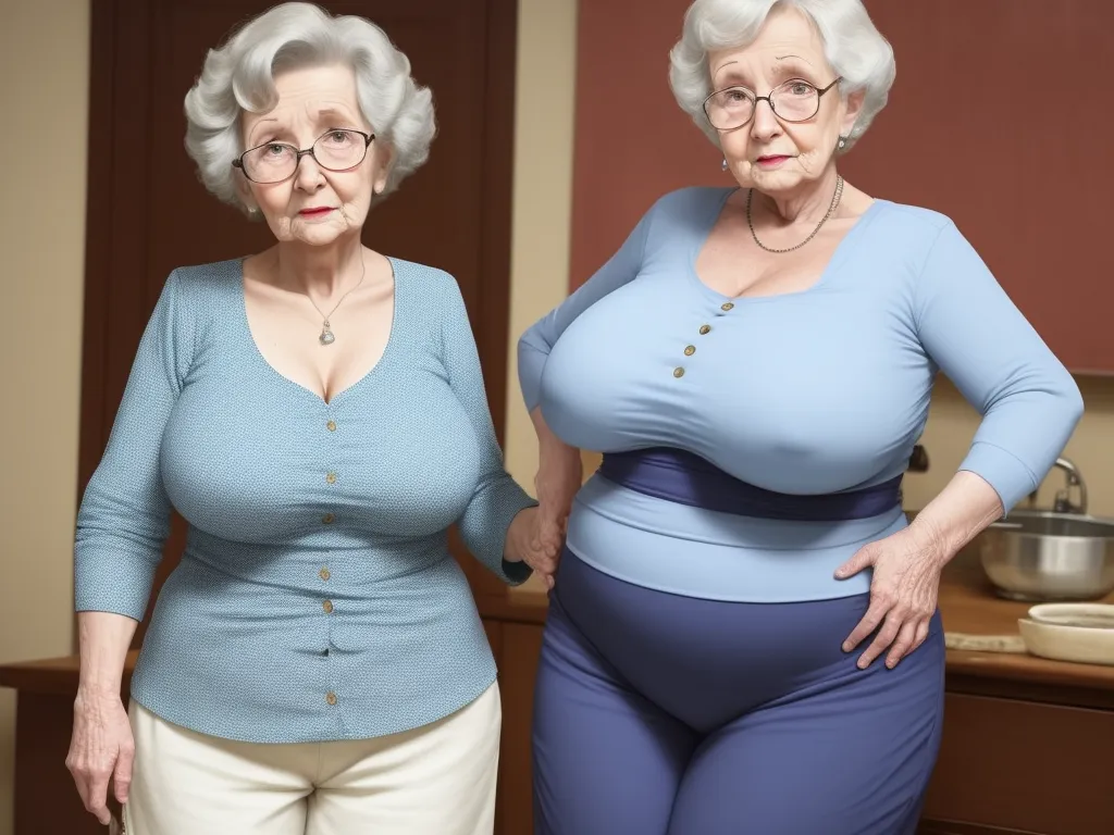 Granny big saggy tits