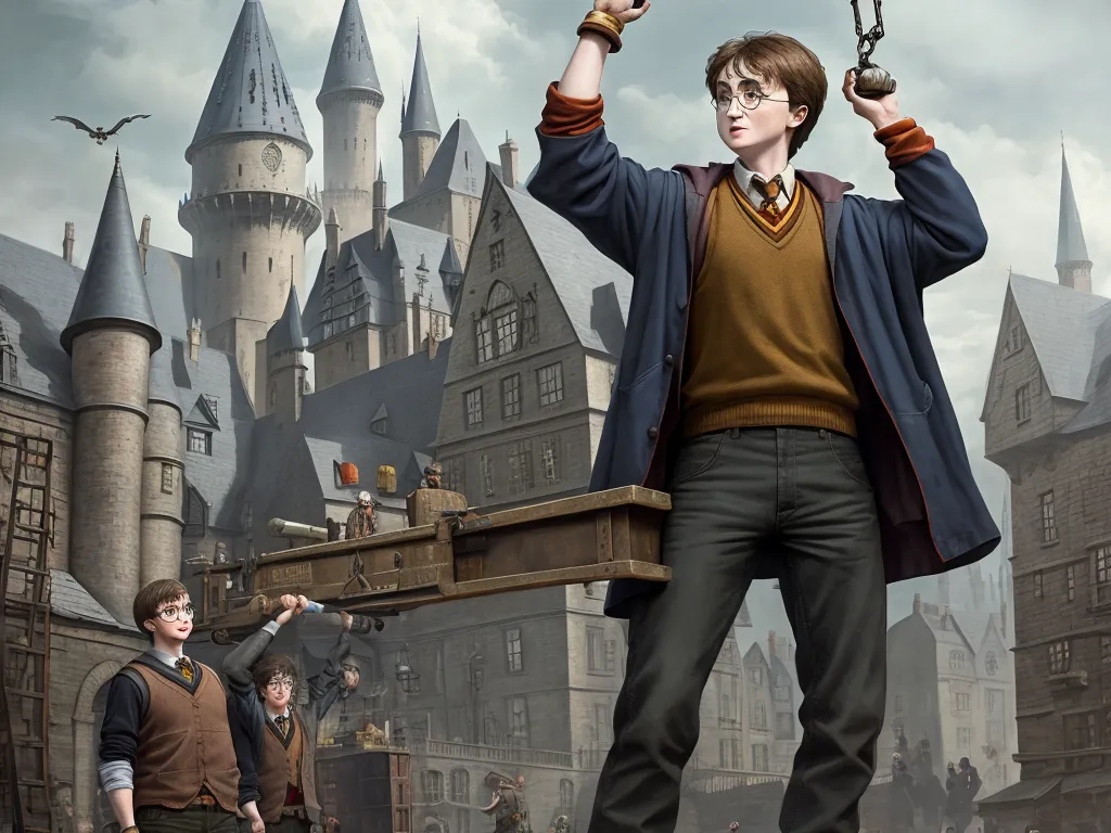 High res images harry potter as body builder lifting weight