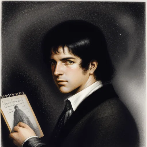 a man in a suit holding a book in his hand and looking at the camera with a serious look on his face, by Basil Gogos