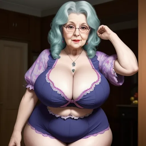 Hdconvert Granny Wide Hips Cleavage Bottom Heavy Beautiful