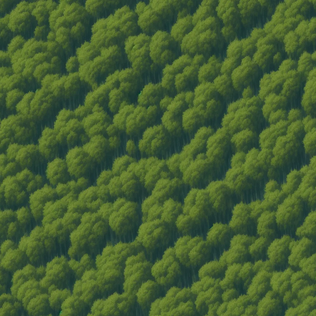 ai image app - a large group of trees in a field with a plane flying over them in the sky above them is a plane flying over the trees, by Benoit B. Mandelbrot