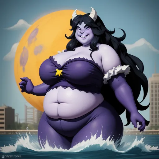 Image Conversion Extremely Fat Big Plump And Huge Werewolf