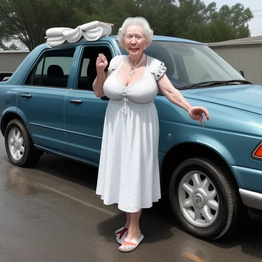 Image Convert Old White Granny Very Big Showing Her Huge