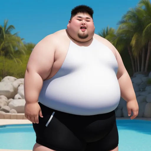 image converter size: A super mive obese guy shirtless