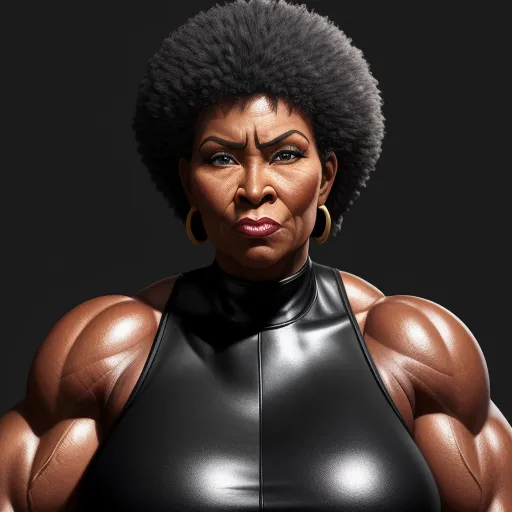 Image Converter Size Gilf Ebony Woman Huge Muscle