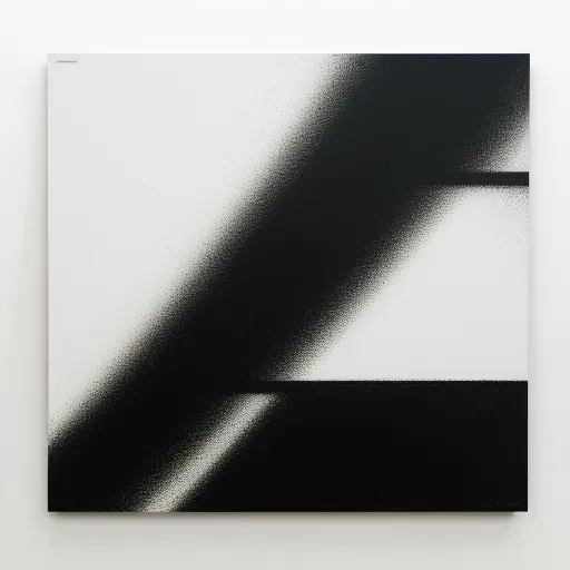 low quality photos - a black and white painting on a wall with a shadow of a person's hand on it's side, by Edward Dugmore