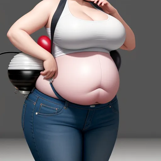 ai generated images from text online - a woman with a large belly holding a bowling ball and a bowling bat in her hand and a bowling ball in her other hand, by Akira Toriyama