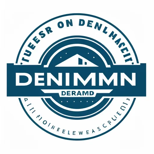 ai image editor - a logo for a real estate agent in denver, colorado, with the words deni'mn, by Hendrik van Steenwijk I