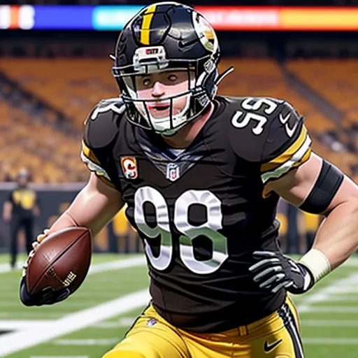 Increase Resolution Of Image: T.J Watt 90 Of The Pittsburgh Steelers ...