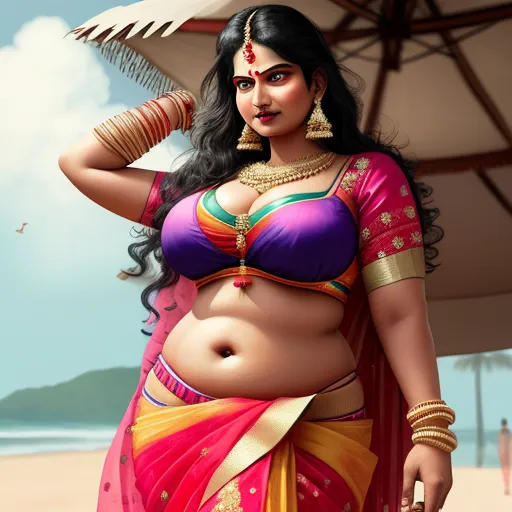 Photo High Quality Indian Big Boobs Mom In Bra With Saree Full Body