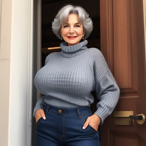 Low Quality Picture Italian Granny Gilf Her Huge Breats Tight 1345