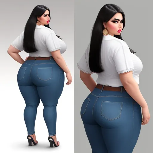 Image Enhancer Mexicana Ssbbw Con Un Culo Gigante Caminando