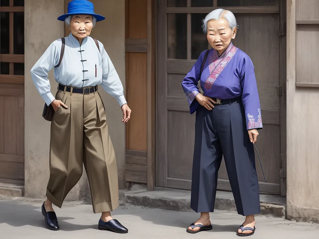 Hd Picture Old Asian Granny In Jodhpurs