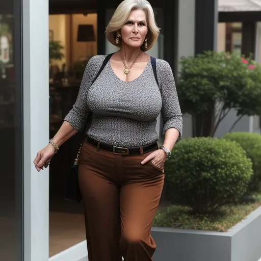 Photo Format Converter Huge Gilf Huge Serious Big Older Woman Brown