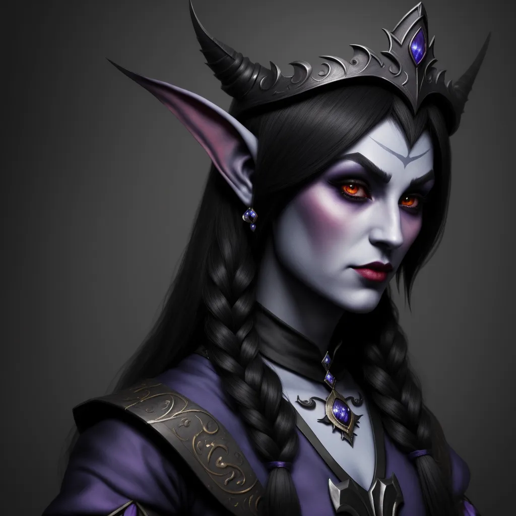 picture converter: a beautiful and fabulous dark elf princess