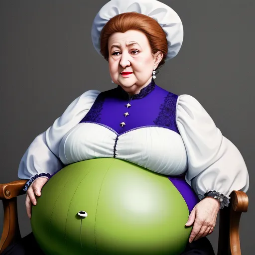 picture converter: French aunt with big bloated