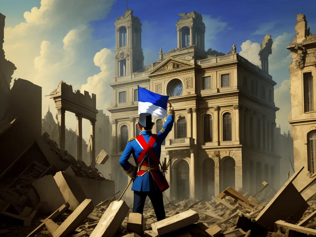 picture converter French revolution, someone holding up the France