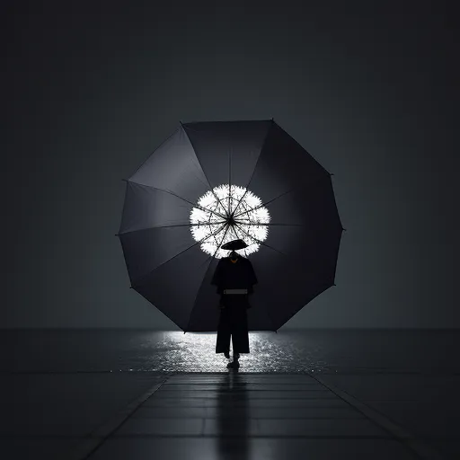 picture to text online generates an image of an umbrella