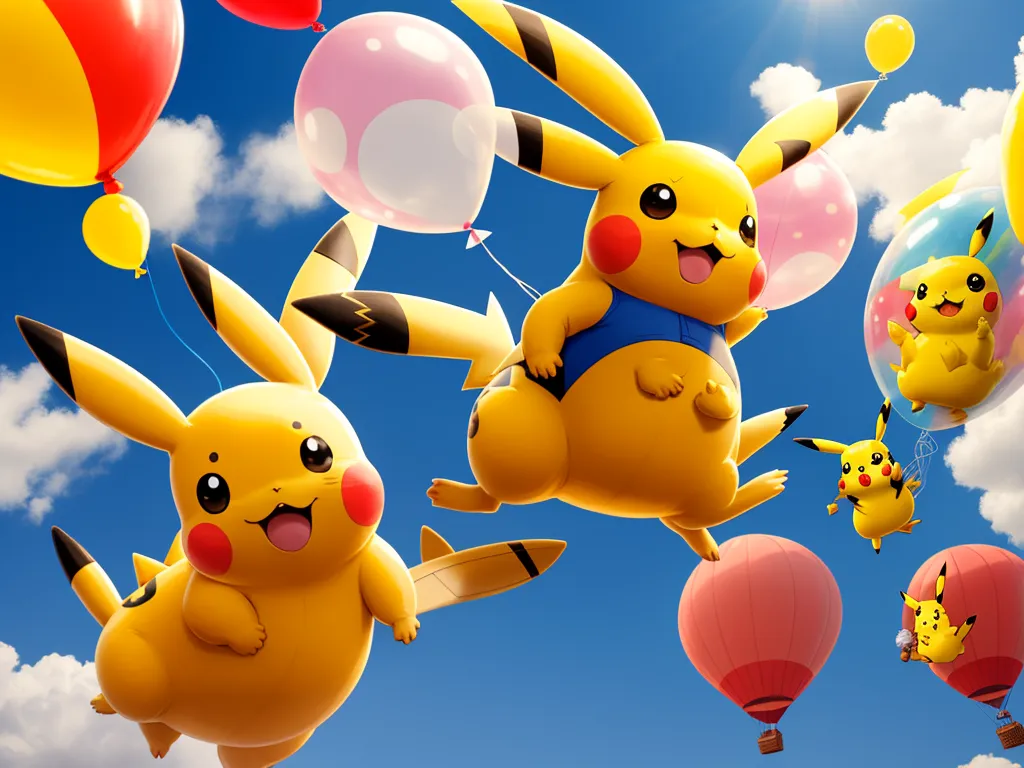 Convert pic pikachu, belly inflation, balloon
