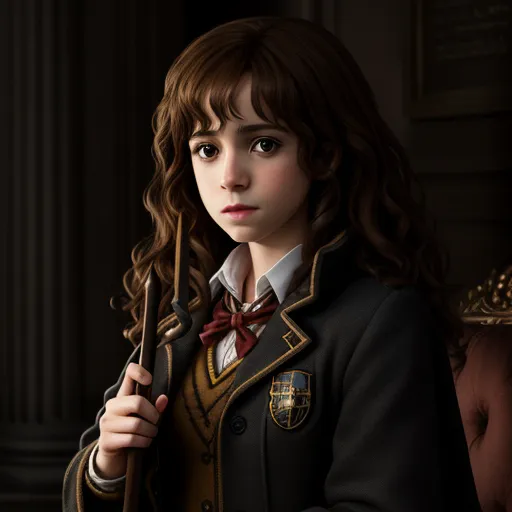 pixel image converter: Hermione Granger with big