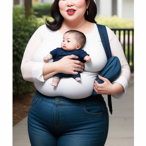 pixel-wallpaper-4k-a-plump-momfeeding-man-behind-her-husband