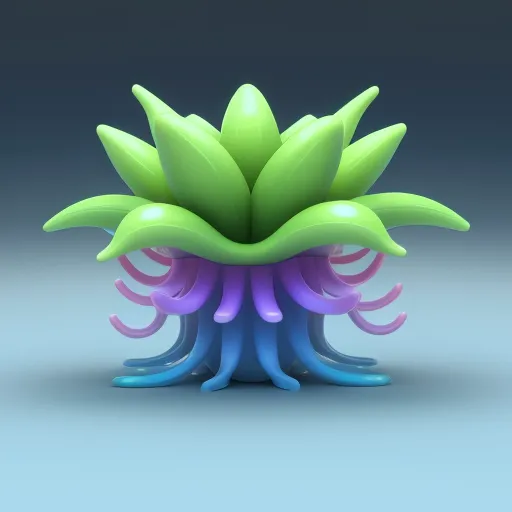 image to text conversion: pokémon méduse plante