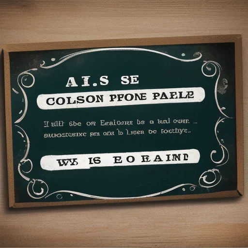 a sign on a wall that says a is se colson prone palee if she or eafalon be a real court, by Colin McCahon