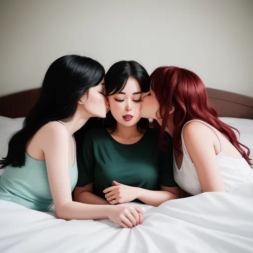 Pro Image Three Women Kissing Each Other In Lingery In Bed Hgggsx.webp