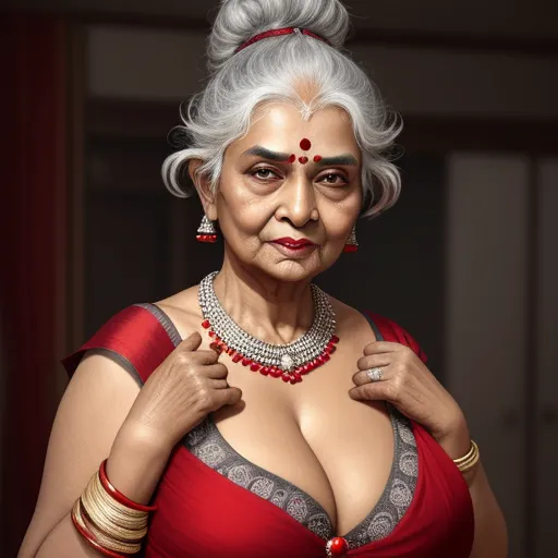 redraw-ai-sexy-indian-granny-with-big-grey-hair-deep