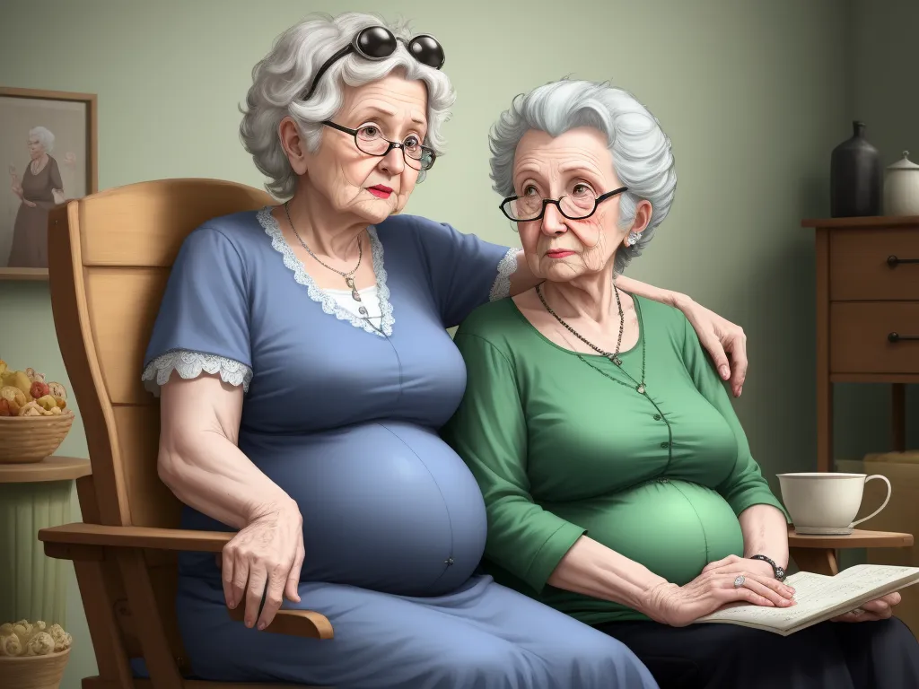 convert photo to high resolution free: Single Pregnant granny