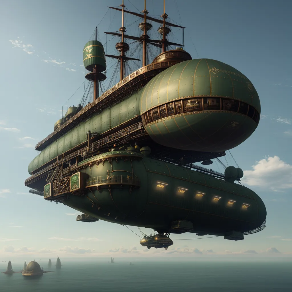 tool wallpaper 4k: steampunk victorian age flying dreadnought